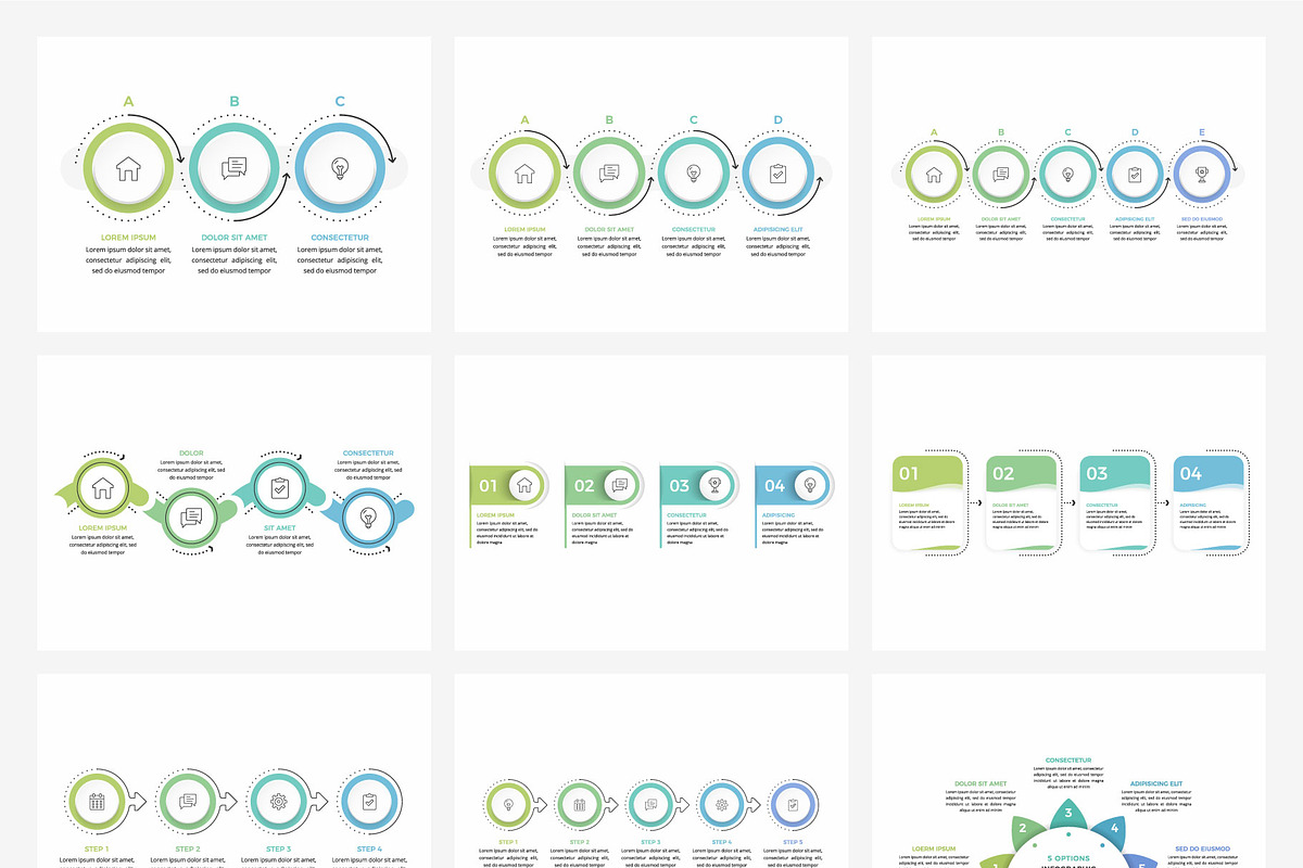 Infographic Templates Collection, an Object Graphic by PixMarket (Photo 4 of 11)