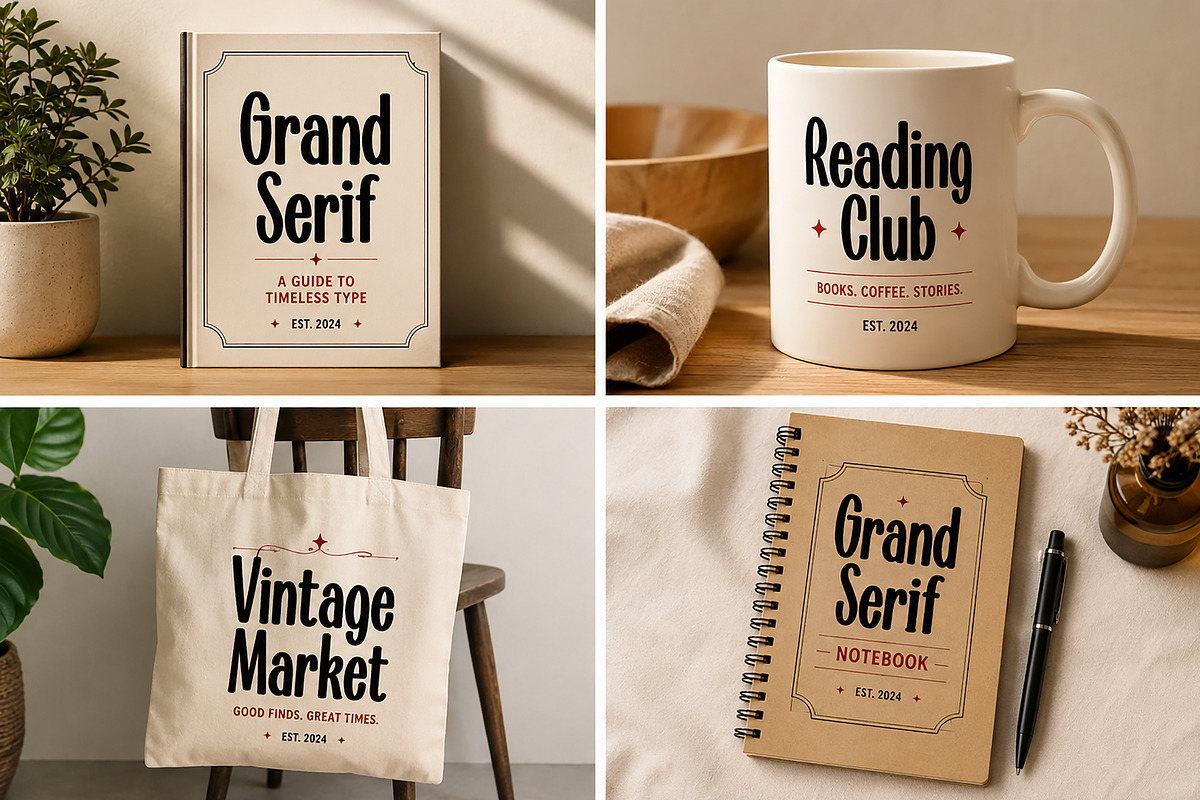 Grand Serif, a Script Font by Wow Magic (Photo 3 of 5)