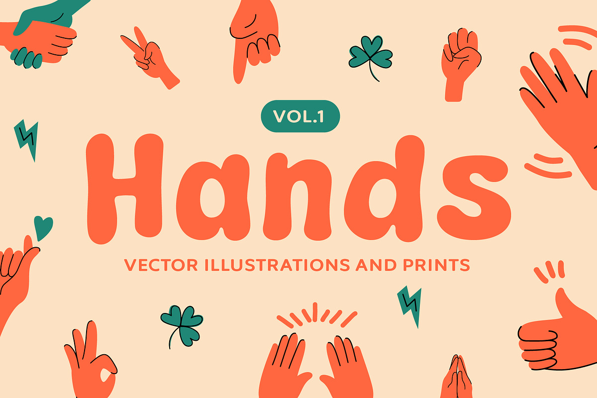 Hand-Drawn Gestures – Playful Mini C, an Illustration by Graphicado (Photo 1 of 4)