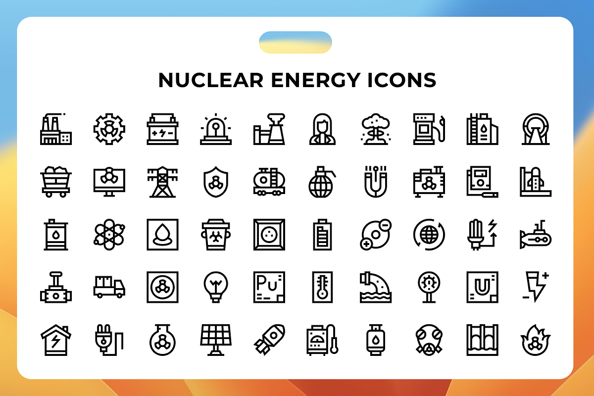 Nuclear Energy Icons, an Icon by Wencory