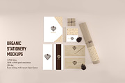 Organic Stationery/Branding Mock-Up, a Product Mockup by KatjaPotokar (Thumbnail 2 of 3)