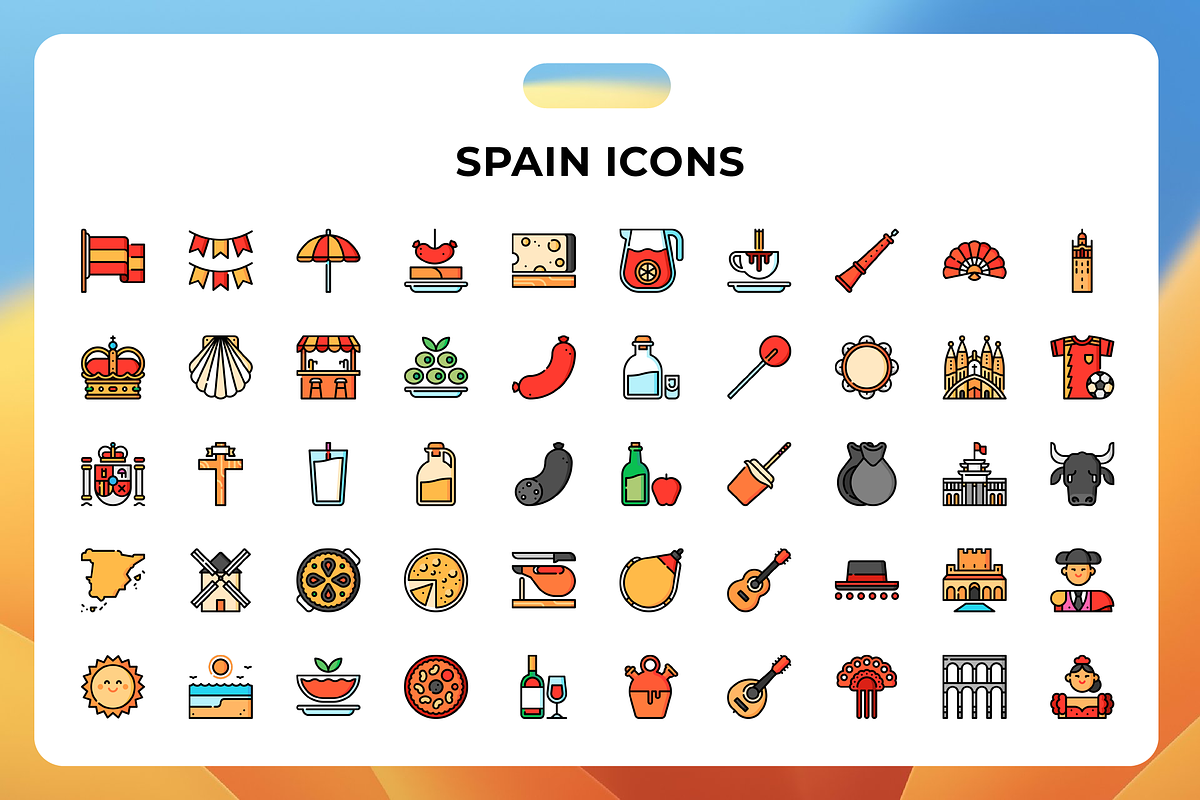 Spain Icons, an Icon by Wencory