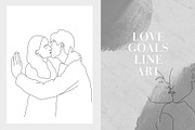 10 Love Goals Line Art, a Decorative Illustration by Miracles Everywhere (Thumbnail 1 of 7)