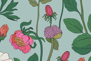 Maia Botanical Pattern And Graphics