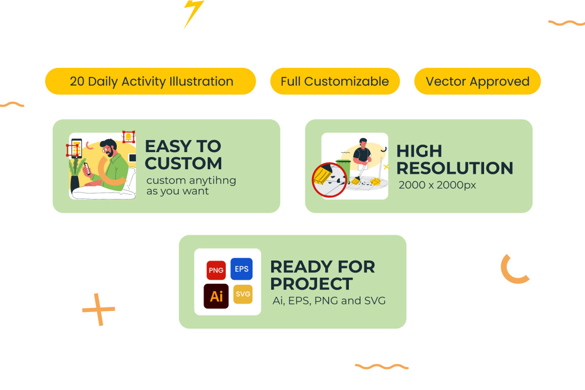 Daily Activity Illustration, a Person Illustration by Loin Studio (Photo 2 of 4)