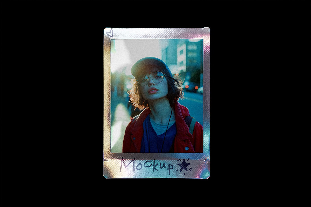 Polaroid Mockup with Frame, a Product Mockup by Design Squad (Photo 1 of 4)