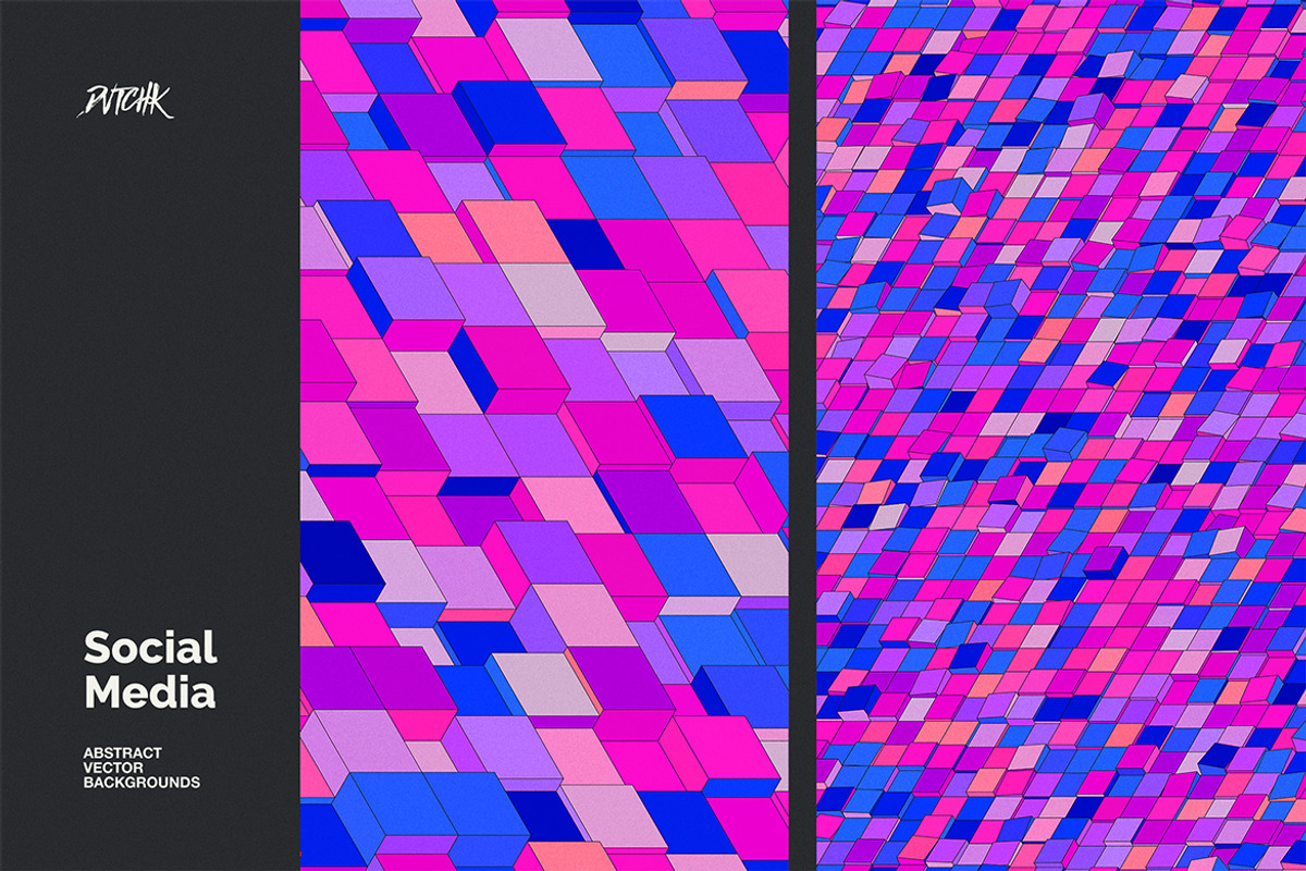 Social Media Vector Backgrounds V 01, a Background Graphic by dvtchk (Photo 6 of 10)