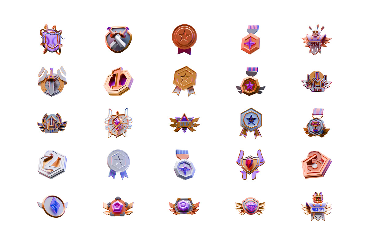 3D Game Badge Icon, an Object Graphic by Illustrava (Photo 5 of 7)