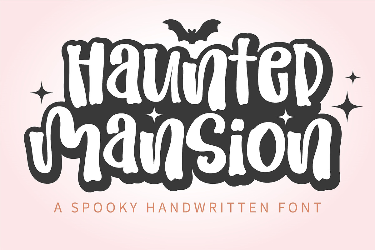 Haunted Mansion - Halloween font, a Handwritten Font by BitongType (Photo 1 of 7)
