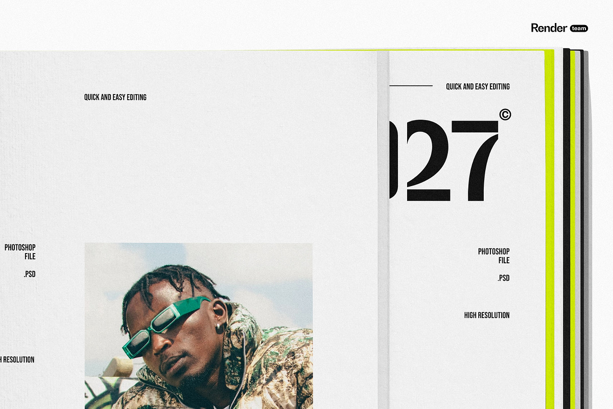 Magazine Mockup Set, a Books & Magazine Mockup by Renderteam (Photo 6 of 12)