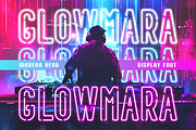 Glowmara Modern Neon Display Font, a Font by PutraCetol Studio (Thumbnail 1 of 6)