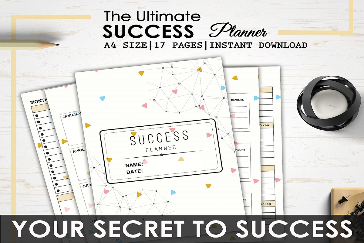 Success Life Planner, a Templates & Theme by Wow Designs (Photo 1 of 8)