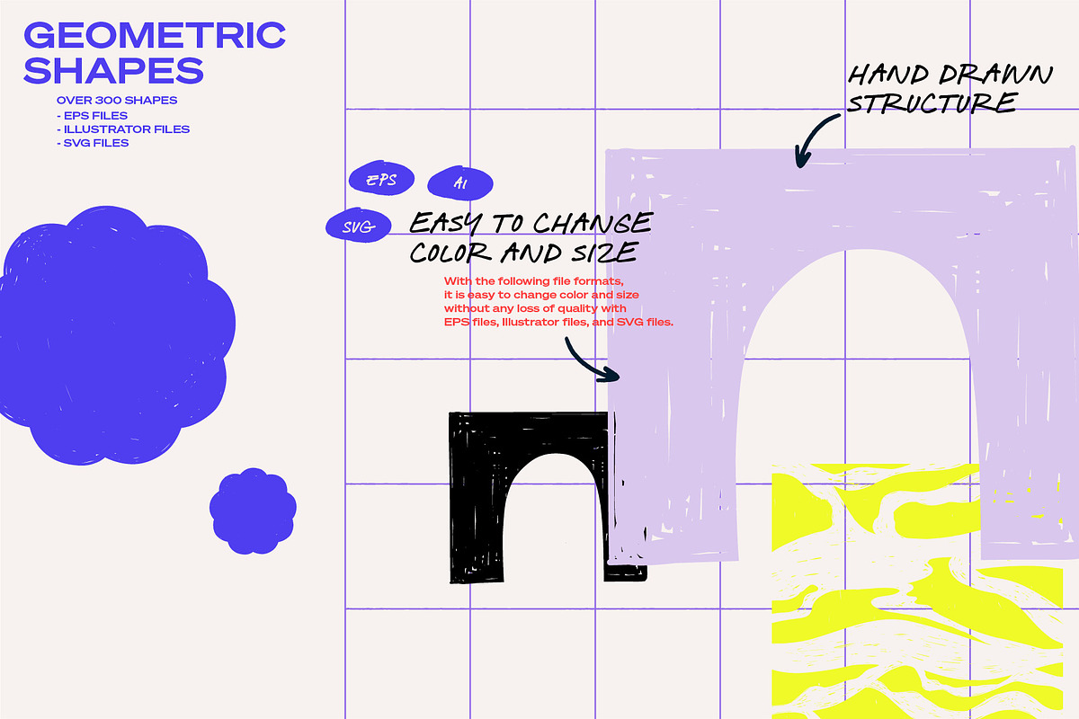 Geometric Shapes Vector Collection, an Object Illustration by dicreate (Photo 8 of 12)