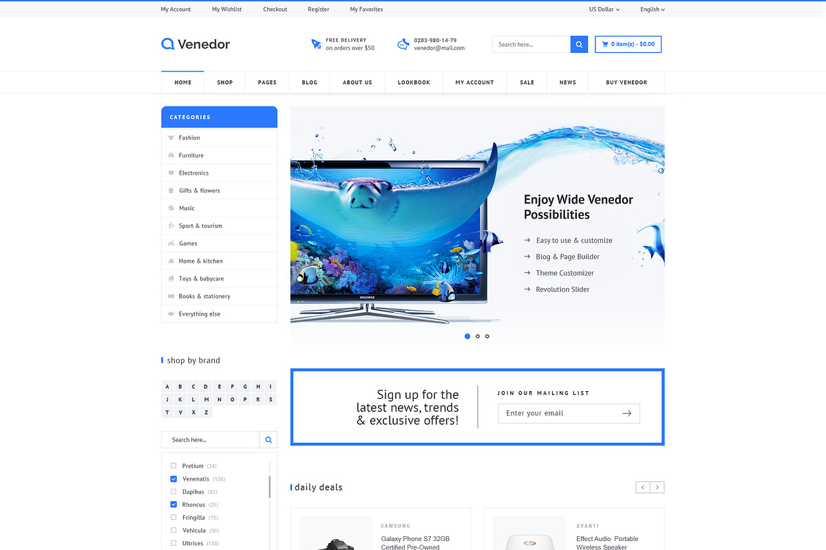 Venedor - eCommerce PSD Template, a Websites & App Template by Promokit (Photo 4 of 10)