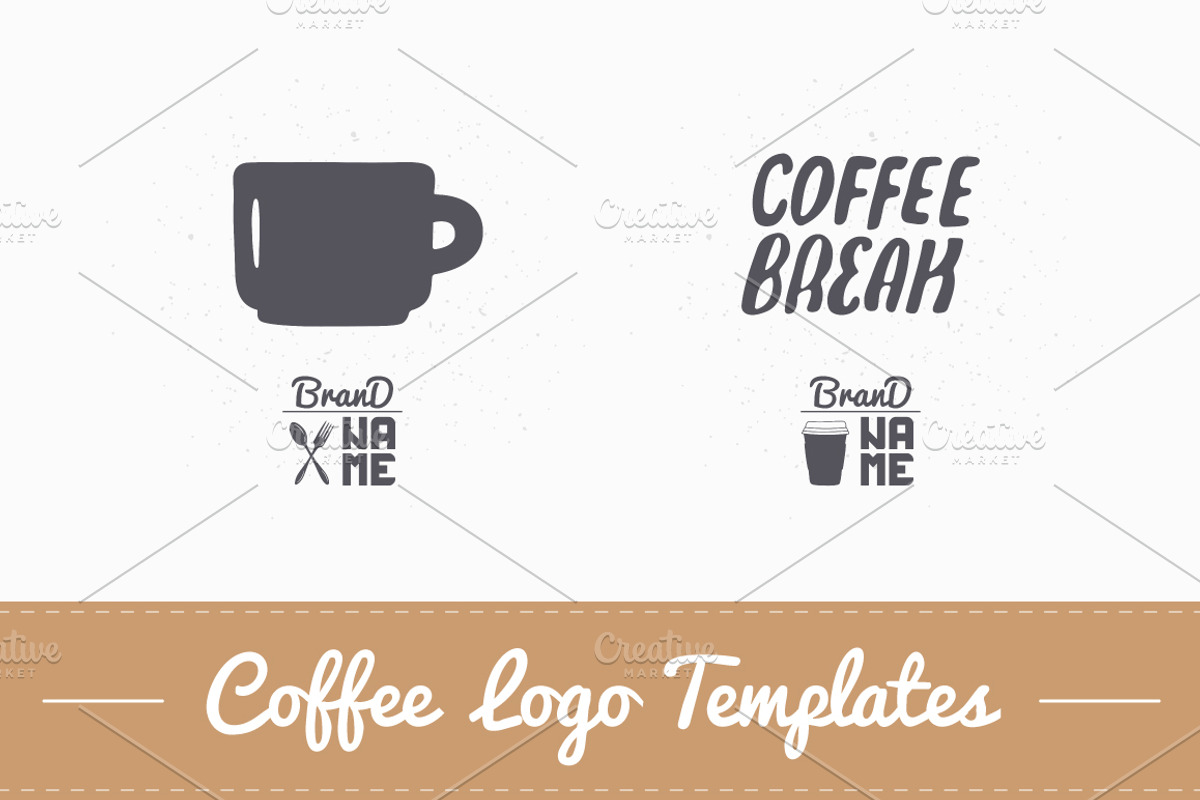 4 Coffee Logos, a Branding & Logo Template by Zhemchuzhina (Photo 3 of 4)