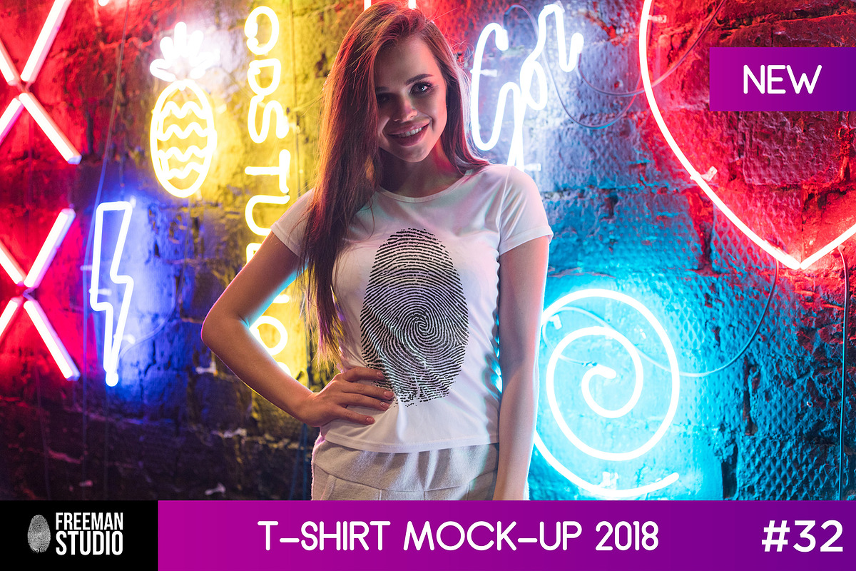 T-Shirt Mock-Up 2018 #32, a Shirt Mockup by Freeman Studio (Photo 1 of 16)