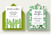 Cactus Wedding Suite, an Invitation Template by Knotted Design (Thumbnail 4 of 7)