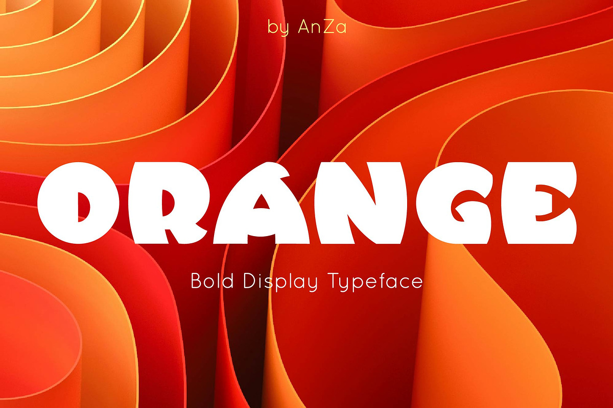Orange display typeface, a Symbol Font by Anna Zakharchenko (Photo 1 of 23)