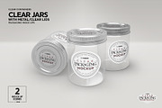 Jars with Metal /Clear Lids Mockup, a Packaging Mockup by INCDesign (Thumbnail 10 of 13)