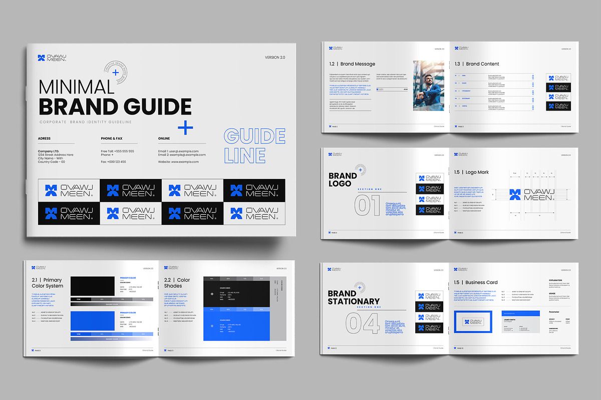 Corporate Brand Guideline Brand Book, a Brochure Template by MightyDesign (Photo 1 of 8)