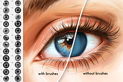 Procreate Eye Irises face brushes, a Brush Add-On by Revabrush (Thumbnail 6 of 10)