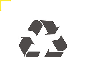 Recycle symbol icon. Vector