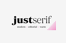 JUST Serif Modern Editorial Typeface