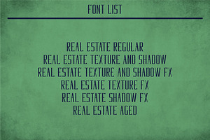 Real Estate Vintage Label Typeface