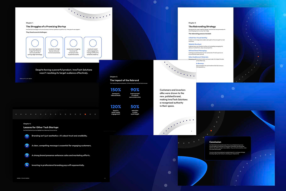 Deep Space – Tech Startup Brand Kit, a Marketing Template by Preyer Design (Photo 4 of 8)