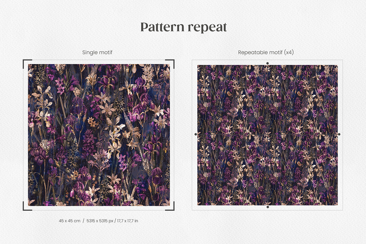 Shabby Flowers, a Wallpaper Graphic by Yello_illustration (Photo 3 of 11)