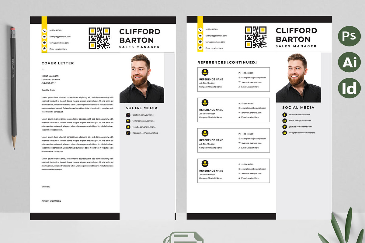 Clean Resume | Professional CV, a Resume Template by Attractive Resume (Photo 3 of 3)
