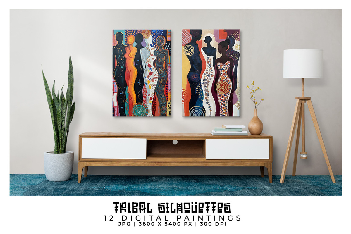 Tribal Silhouettes Paintings, a Person Illustration by Digital Art Creations (Photo 4 of 5)