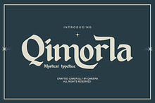 Qimorla – Blackletter Typeface