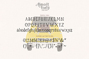 Almost Forty – Dual Font Set, a Handwritten Font by deadlock studio (Thumbnail 5 of 11)