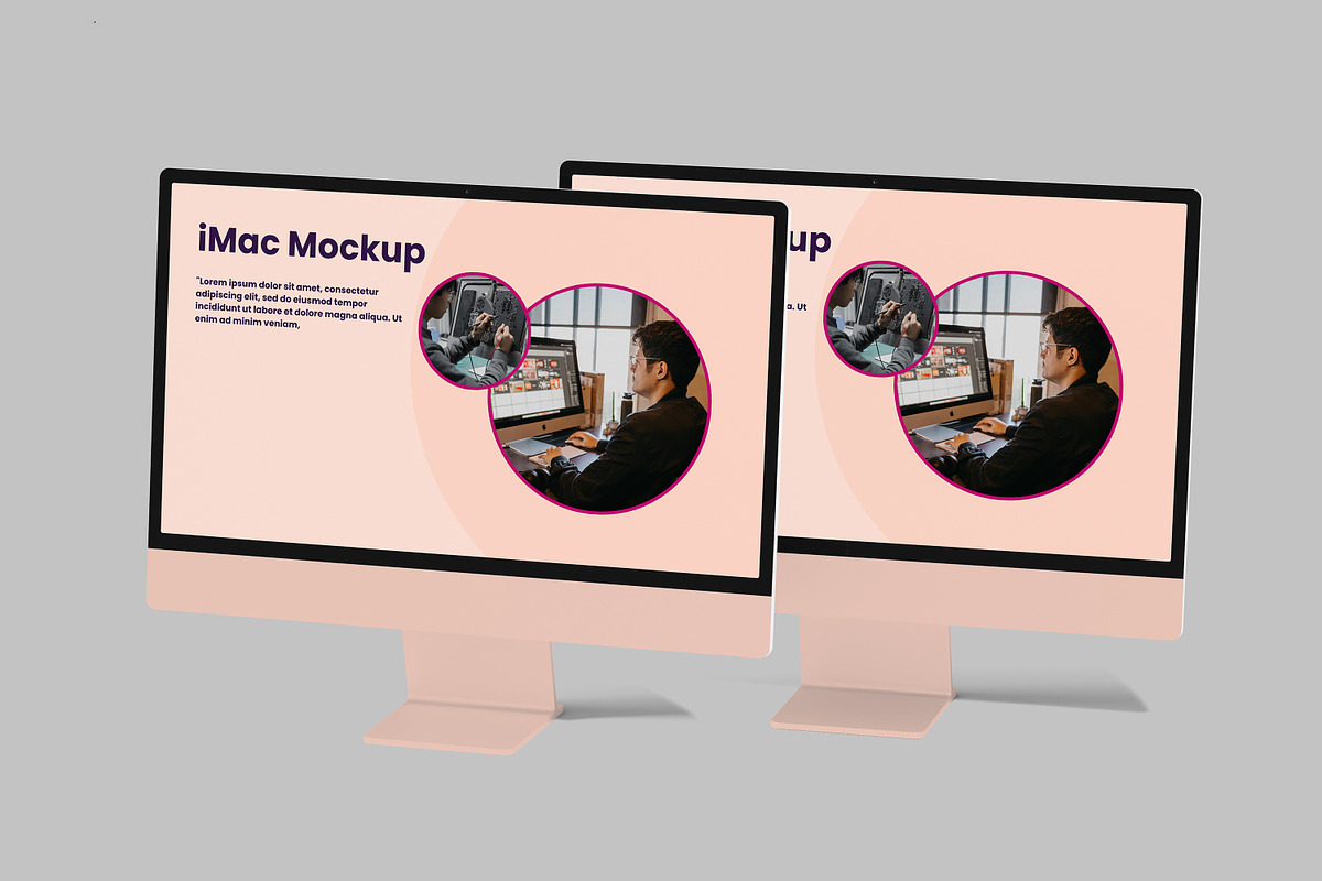 High-Quality IMac Mockup, a Wearable Device Mockup by safrizalstudio (Photo 4 of 4)