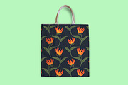 Seamless flame lily, a Pattern Graphic by elyomys (Thumbnail 3 of 3)