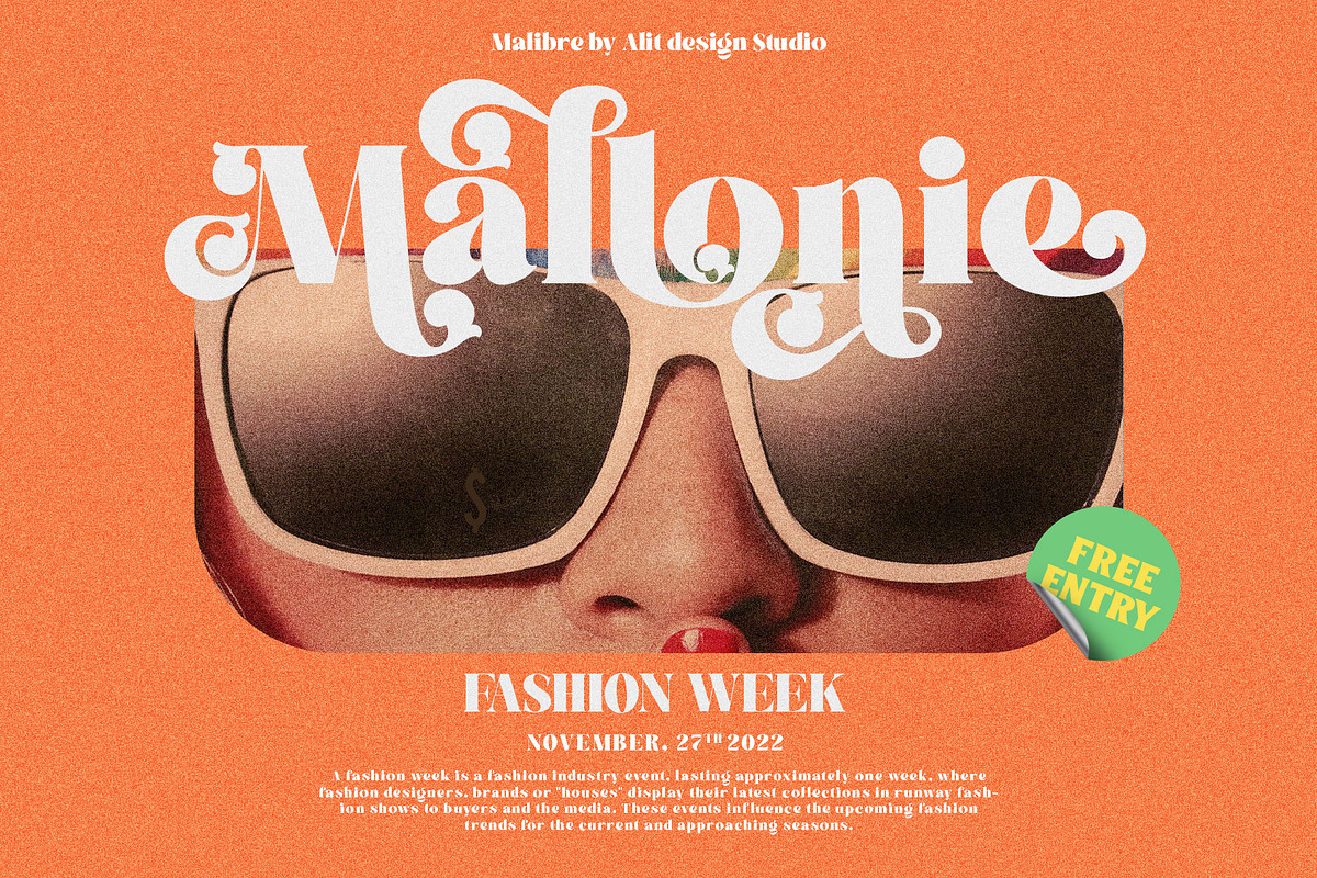 Malibre Typeface, a Serif Font by alit design