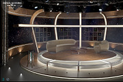Virtual TV Studio Chat Set 20, an Architecture 3D Model by akerStudio (Thumbnail 4 of 26)