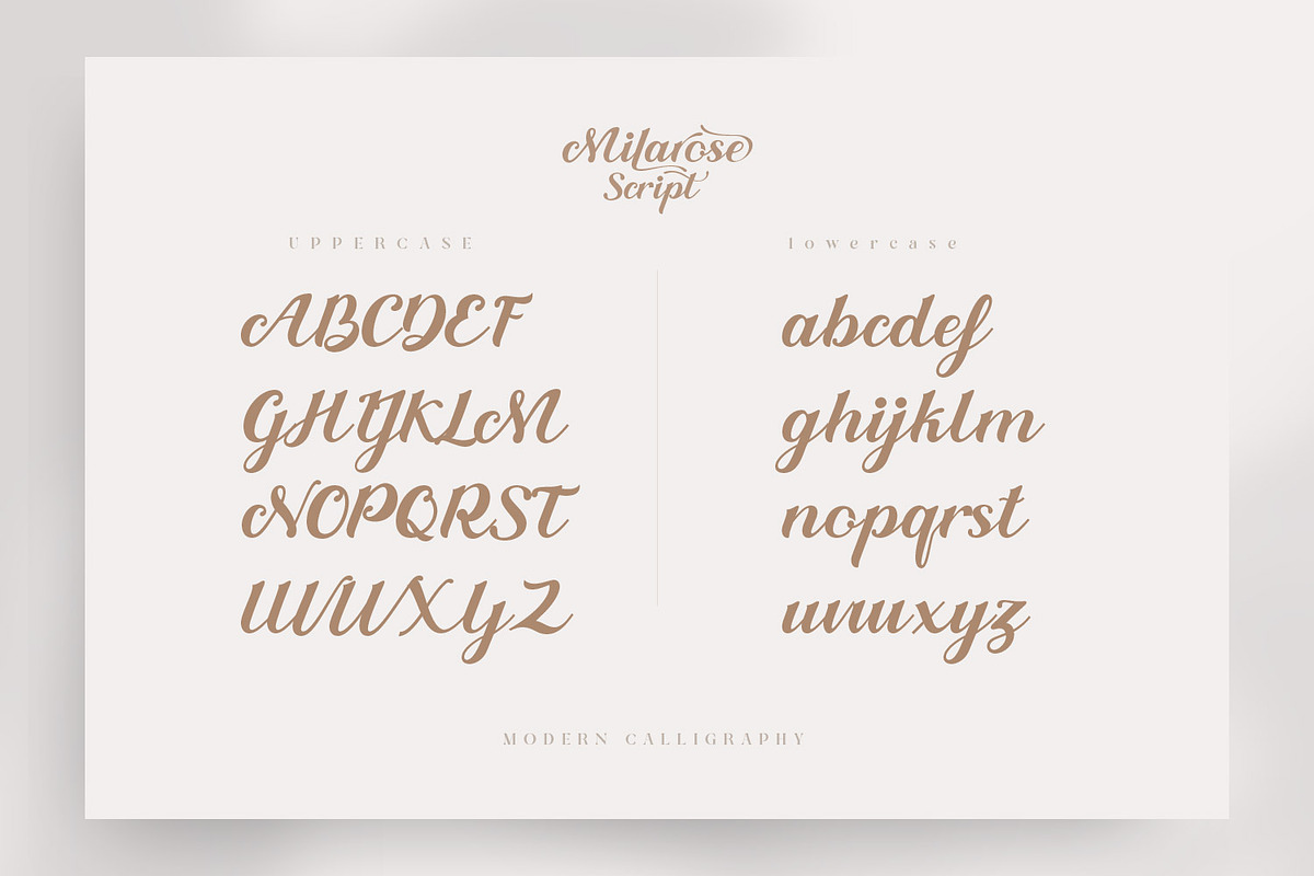 Milarose Script - Romantic Font preview 3