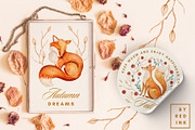 Fox Illustration Fall Watercolor, an Animal Illustration by Red Ink (Thumbnail 9 of 9)