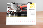 Desk Calendar for 2020 V5, a Stationery Template by graphicbox (Thumbnail 3 of 5)