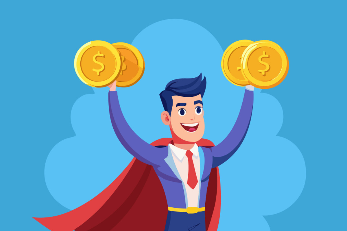 superhero costume with cape, a Person Illustration by SouravDesign (Photo 3 of 3)
