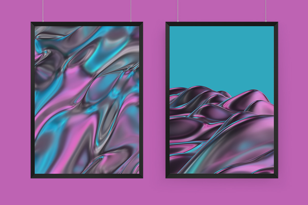 Abstract 3d Rendering of Soft Waves, a Wallpaper Graphic by BIBIART (Photo 4 of 10)