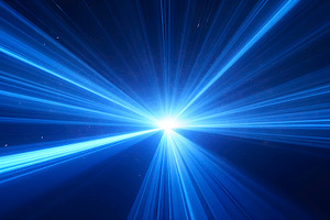 Speed Light Tunnel in Futuristic Spa, a Photo by LOGOCREATIVE
