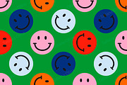 Smiling faces pattern, a Pattern Graphic by Art's and patterns (Thumbnail 4 of 4)