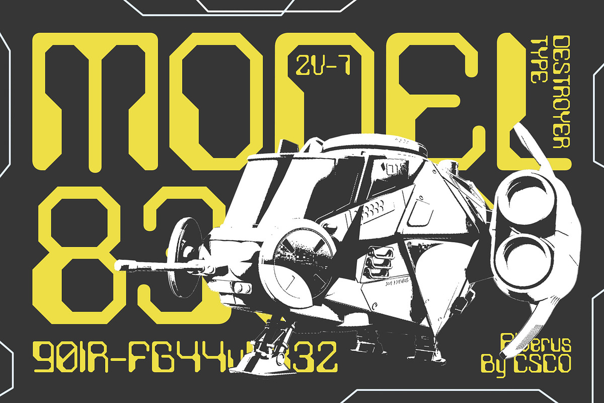 Alverus – Futuristic Typeface, a Sans Serif Font by Craft Supply Co. (Photo 3 of 8)