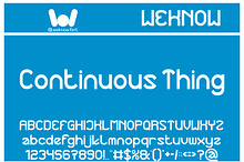Continuous Thing font