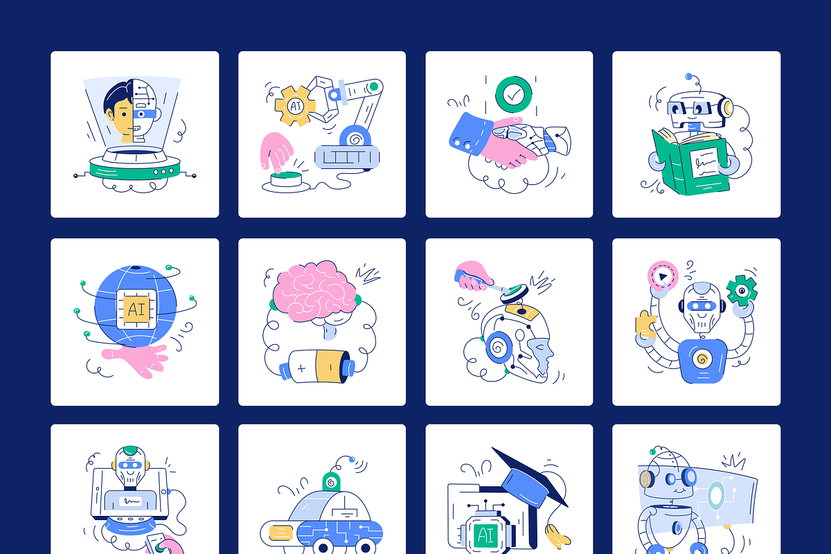 Set of AI Designs, a Duotone Icon by Vectors Market (Photo 10 of 15)