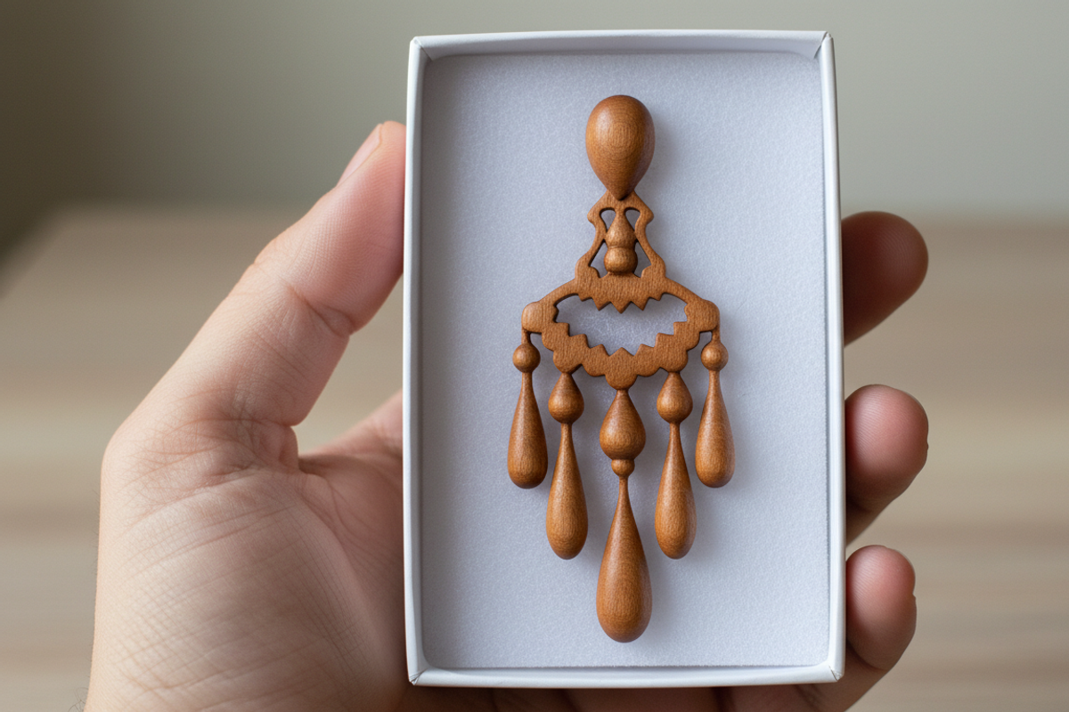 Chandelier Earring Laser Cut Design, an Object Graphic by Amazin_art (Photo 2 of 5)