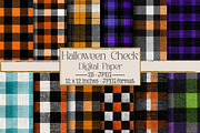 Halloween Check Patterns, a Texture Illustration by DreamPrint404 (Thumbnail 1 of 4)